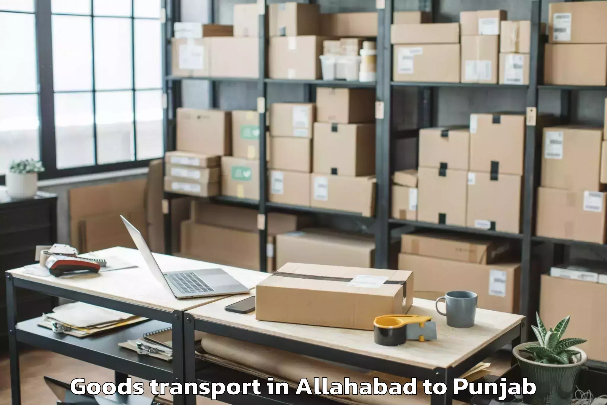 Book Your Allahabad to Vr Mall Ambarsar Goods Transport Today